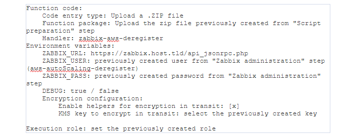 AWS Configuration for Zabbix 2