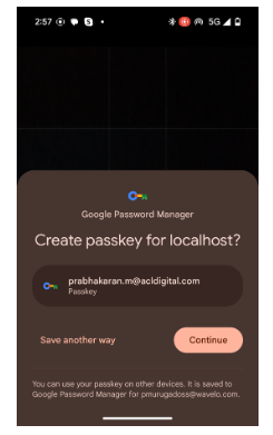 Passkeys