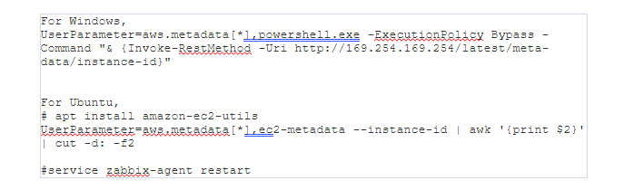 Zabbix Agent Configuration