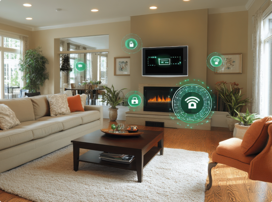 Benefits Connected Mobile App for AWS Cloud enabled Smart Home Safety Devices​